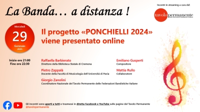 ECCO IL PRIMO APPUNTAMENTO DEL NUOVO CICLO DE &quot;LA BANDA... A DISTANZA!&quot;